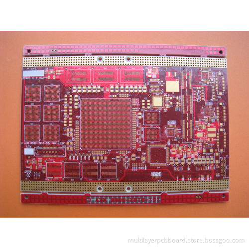 Red Solder Mask Immersion Gold 20 Layers Prototype High Tg Pcb Boards For Industrial Control